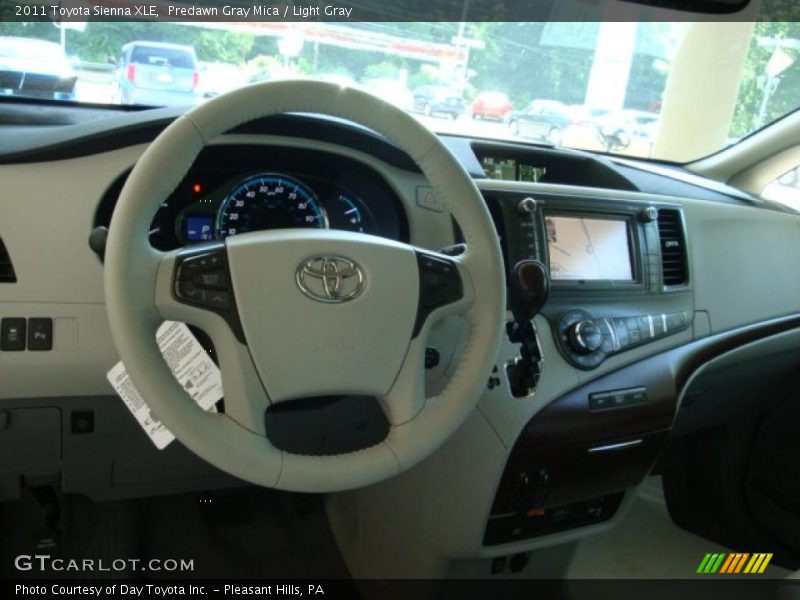 Predawn Gray Mica / Light Gray 2011 Toyota Sienna XLE