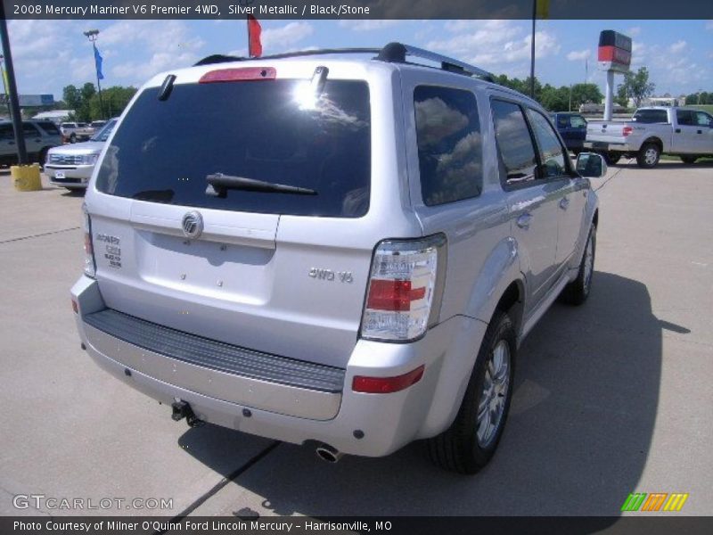 Silver Metallic / Black/Stone 2008 Mercury Mariner V6 Premier 4WD