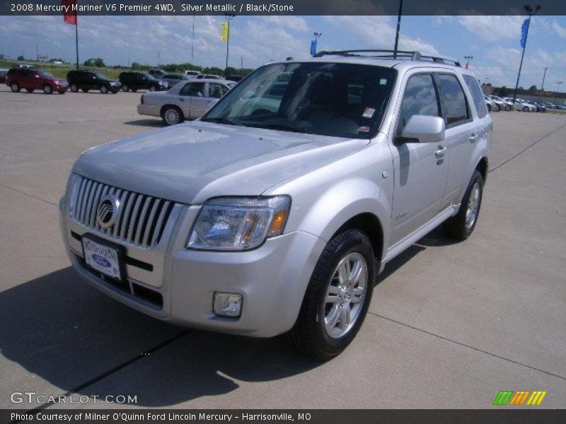 Silver Metallic / Black/Stone 2008 Mercury Mariner V6 Premier 4WD