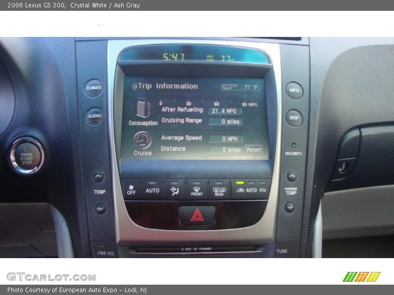 Crystal White / Ash Gray 2006 Lexus GS 300