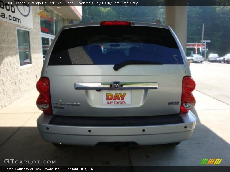 Bright Silver Metallic / Dark/Light Slate Gray 2008 Dodge Durango Limited 4x4