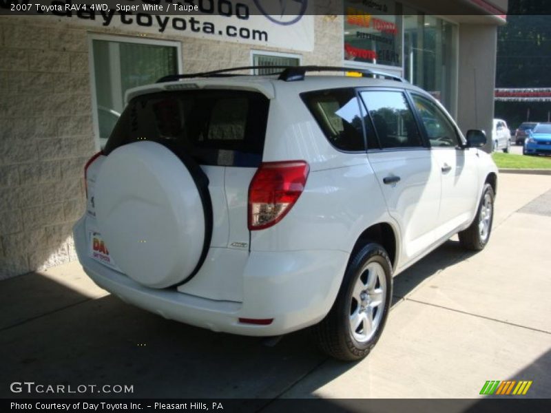 Super White / Taupe 2007 Toyota RAV4 4WD