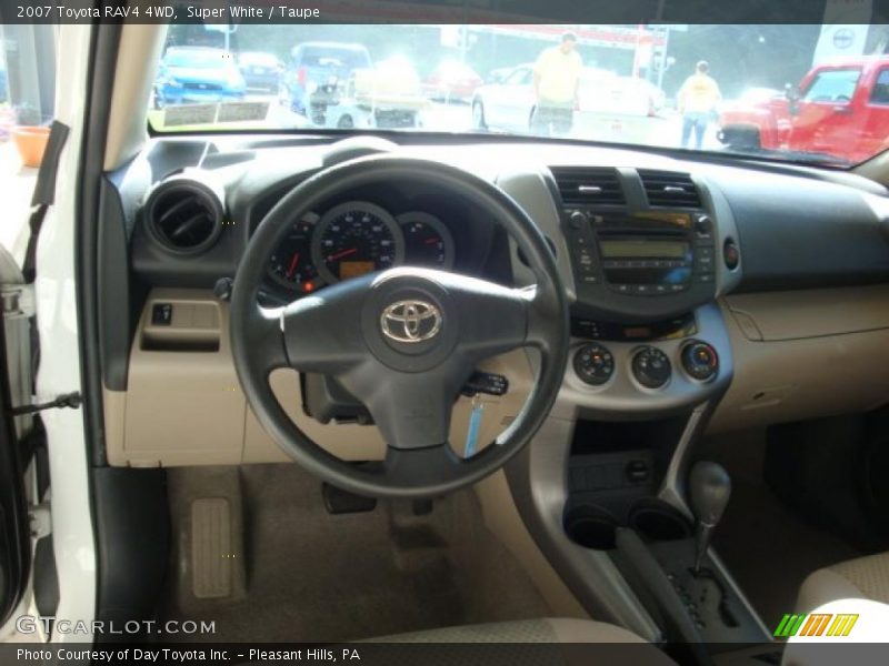 Super White / Taupe 2007 Toyota RAV4 4WD