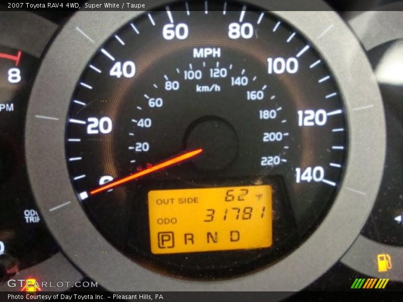 Super White / Taupe 2007 Toyota RAV4 4WD