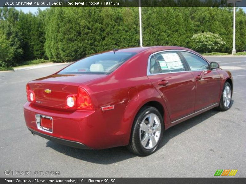 Red Jewel Tintcoat / Titanium 2010 Chevrolet Malibu LT Sedan