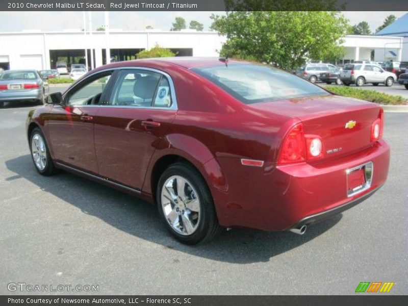 Red Jewel Tintcoat / Titanium 2010 Chevrolet Malibu LT Sedan