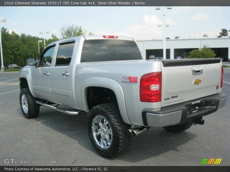 Sheer Silver Metallic / Ebony 2010 Chevrolet Silverado 1500 LT Z92 Crew Cab 4x4