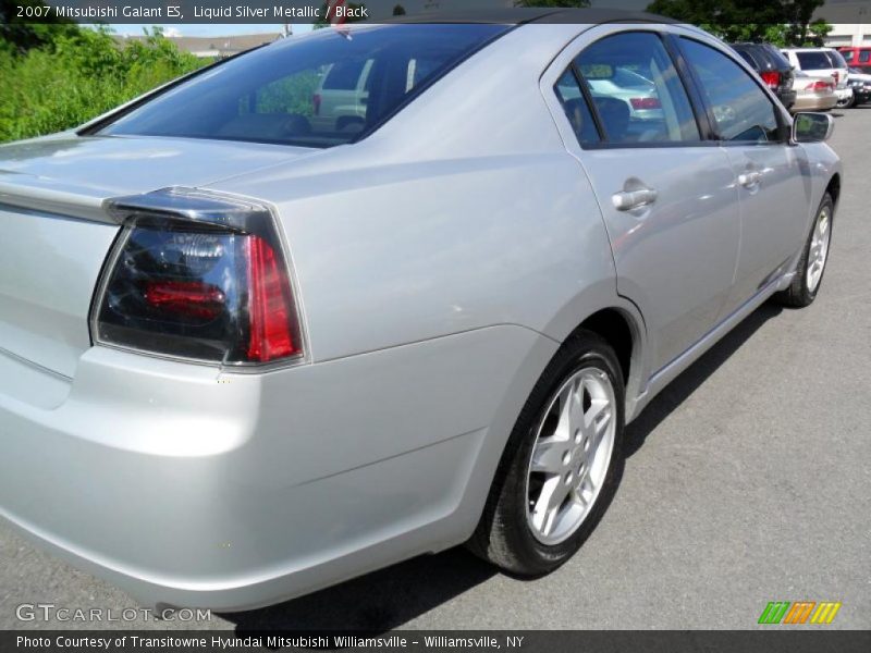 Liquid Silver Metallic / Black 2007 Mitsubishi Galant ES