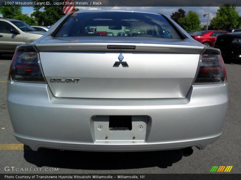 Liquid Silver Metallic / Black 2007 Mitsubishi Galant ES