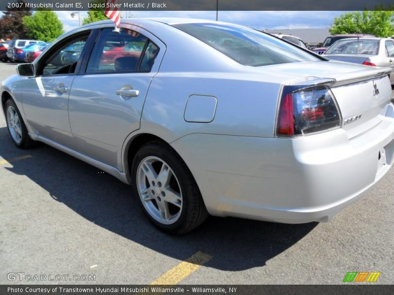 Liquid Silver Metallic / Black 2007 Mitsubishi Galant ES