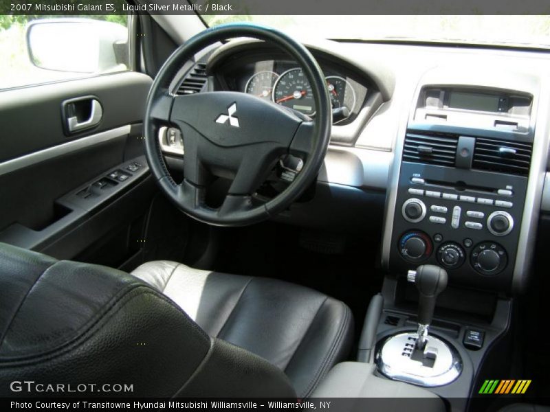 Liquid Silver Metallic / Black 2007 Mitsubishi Galant ES