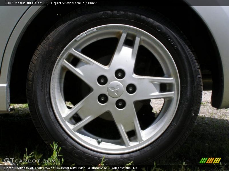 Liquid Silver Metallic / Black 2007 Mitsubishi Galant ES