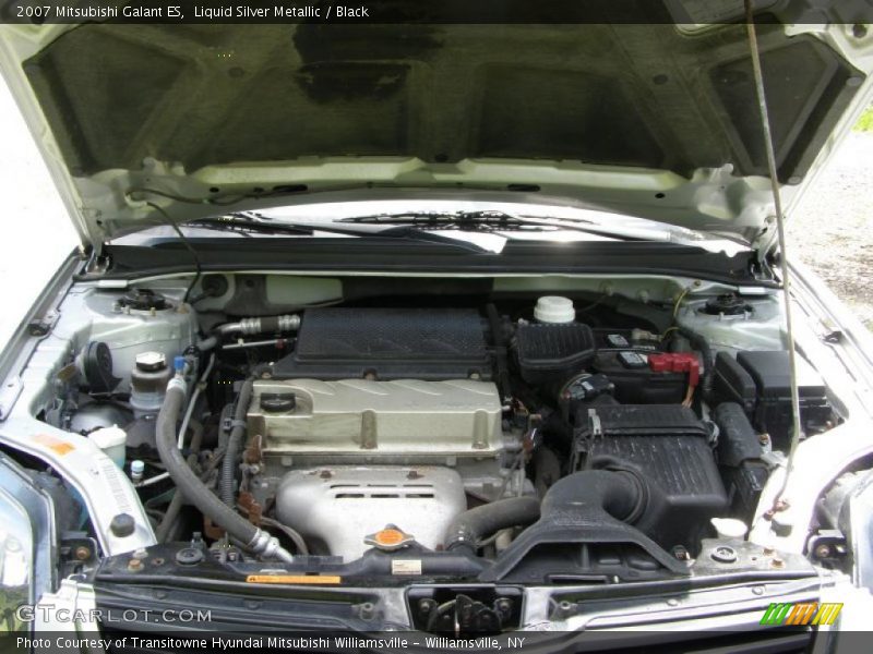 Liquid Silver Metallic / Black 2007 Mitsubishi Galant ES