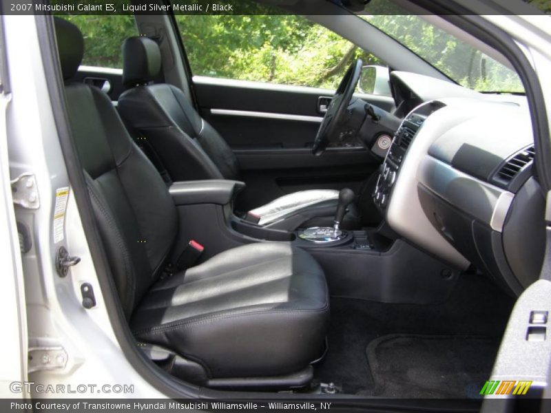 Liquid Silver Metallic / Black 2007 Mitsubishi Galant ES