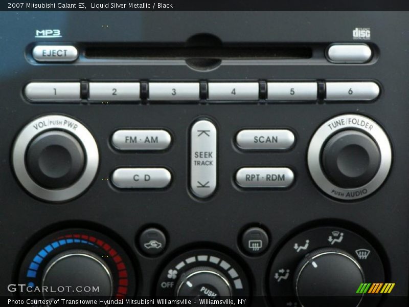 Liquid Silver Metallic / Black 2007 Mitsubishi Galant ES