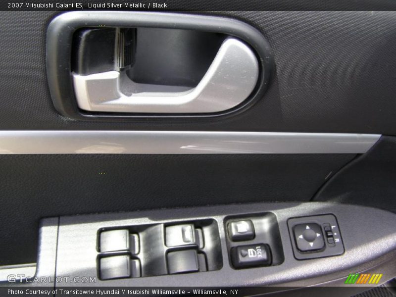 Liquid Silver Metallic / Black 2007 Mitsubishi Galant ES