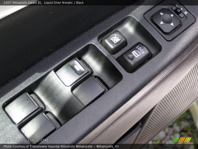 Liquid Silver Metallic / Black 2007 Mitsubishi Galant ES