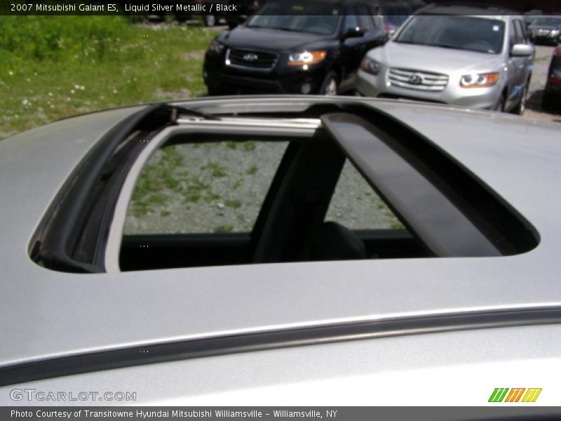 Liquid Silver Metallic / Black 2007 Mitsubishi Galant ES