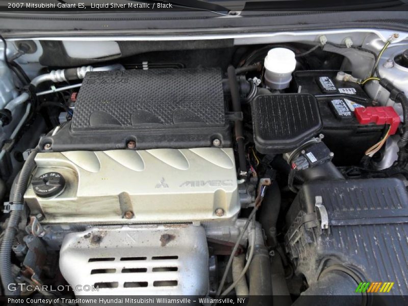 Liquid Silver Metallic / Black 2007 Mitsubishi Galant ES