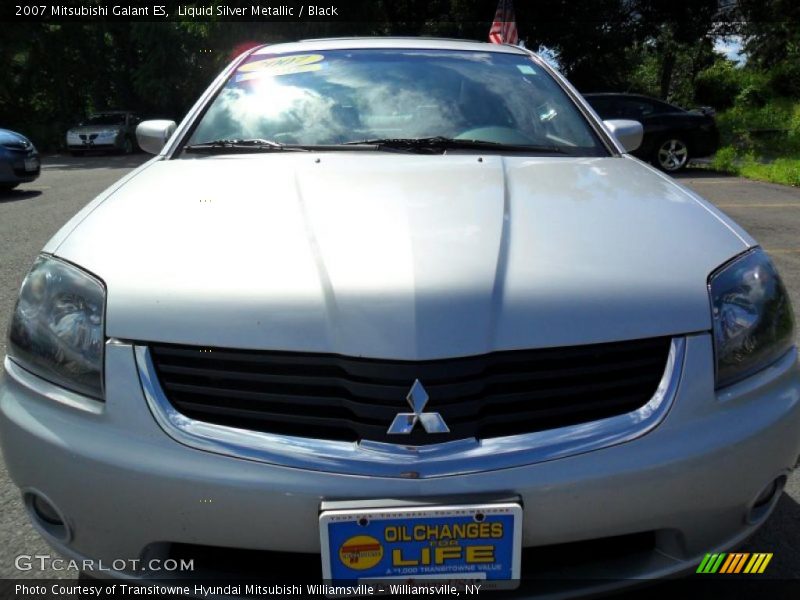 Liquid Silver Metallic / Black 2007 Mitsubishi Galant ES