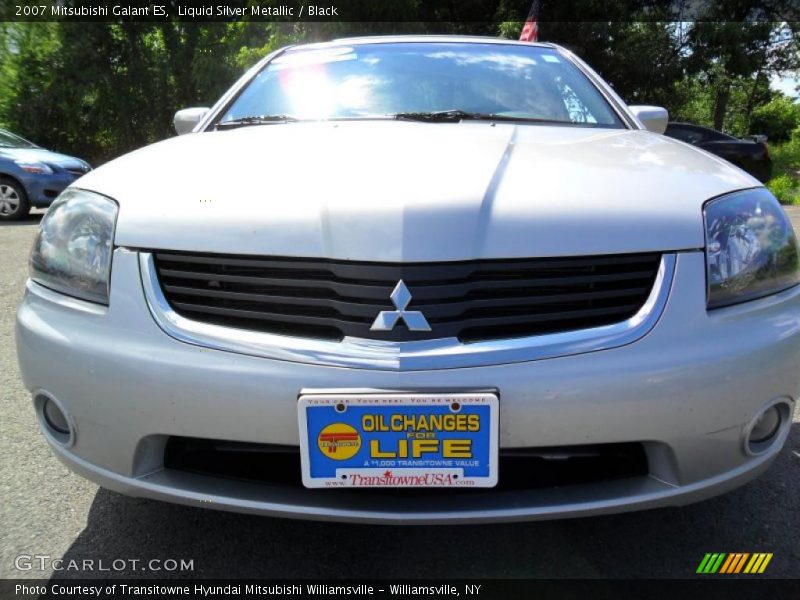 Liquid Silver Metallic / Black 2007 Mitsubishi Galant ES