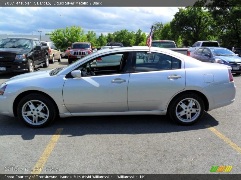 Liquid Silver Metallic / Black 2007 Mitsubishi Galant ES