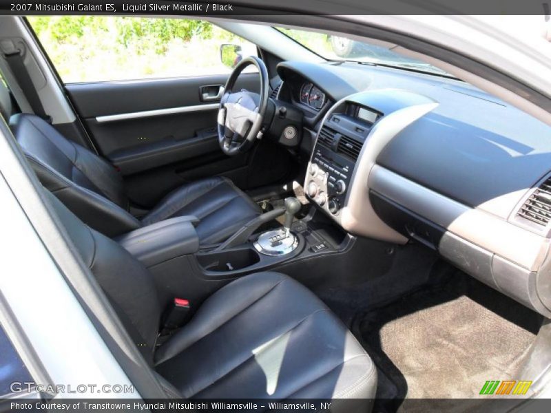 Liquid Silver Metallic / Black 2007 Mitsubishi Galant ES