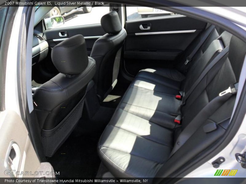 Liquid Silver Metallic / Black 2007 Mitsubishi Galant ES