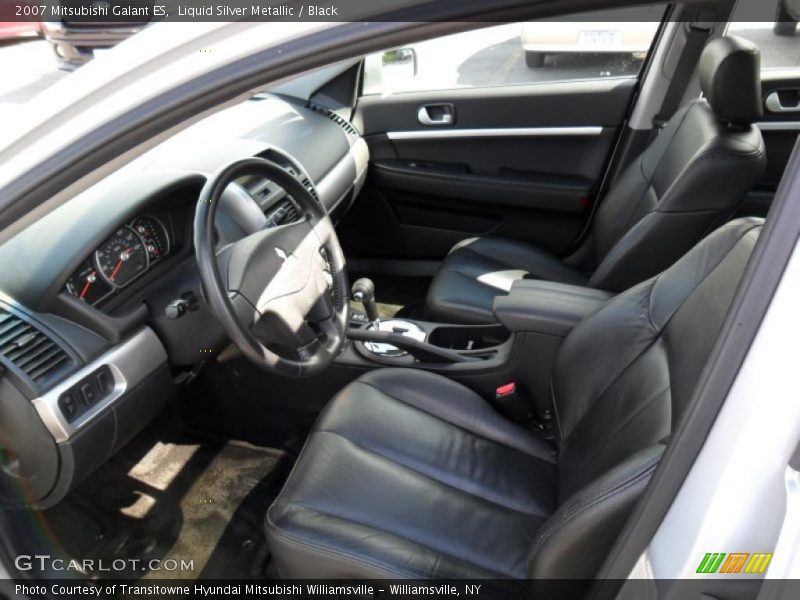 Liquid Silver Metallic / Black 2007 Mitsubishi Galant ES