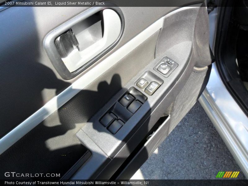 Liquid Silver Metallic / Black 2007 Mitsubishi Galant ES