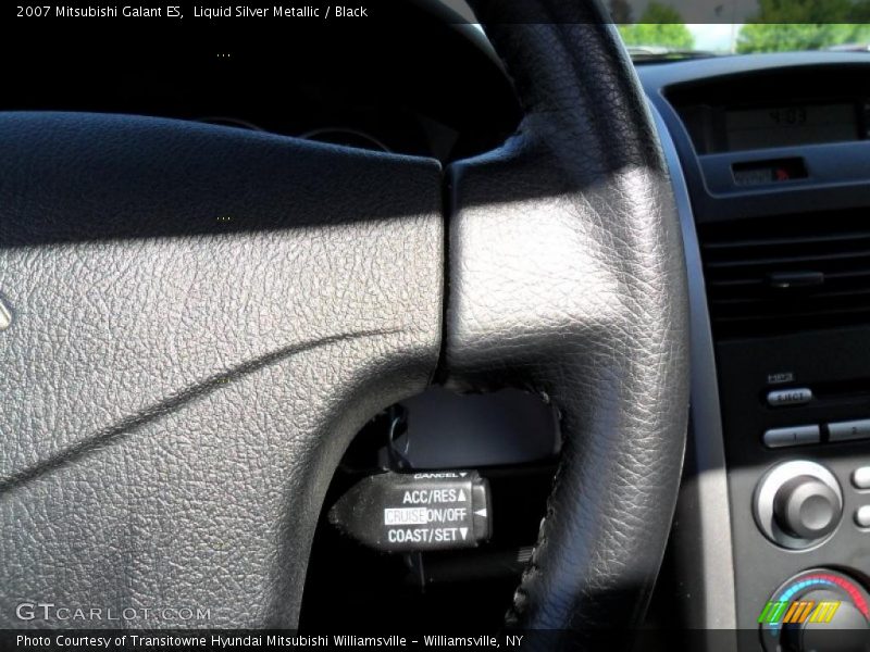 Liquid Silver Metallic / Black 2007 Mitsubishi Galant ES