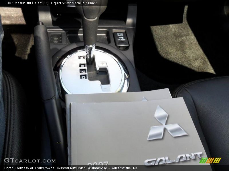 Liquid Silver Metallic / Black 2007 Mitsubishi Galant ES