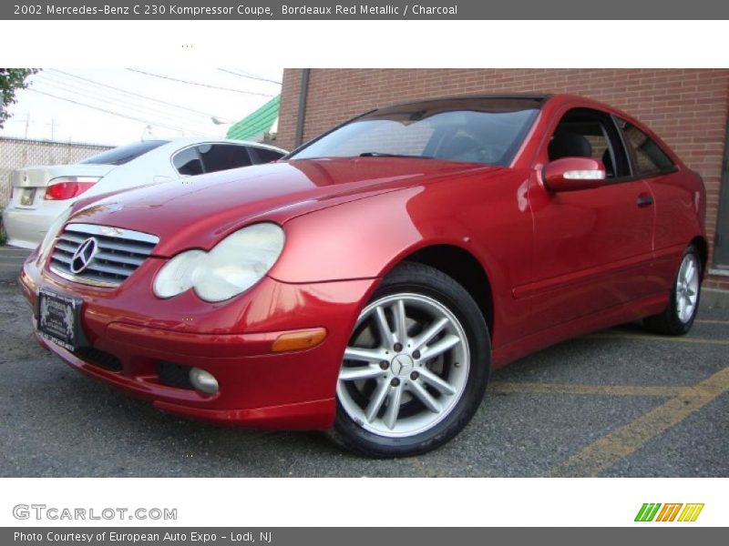 Bordeaux Red Metallic / Charcoal 2002 Mercedes-Benz C 230 Kompressor Coupe