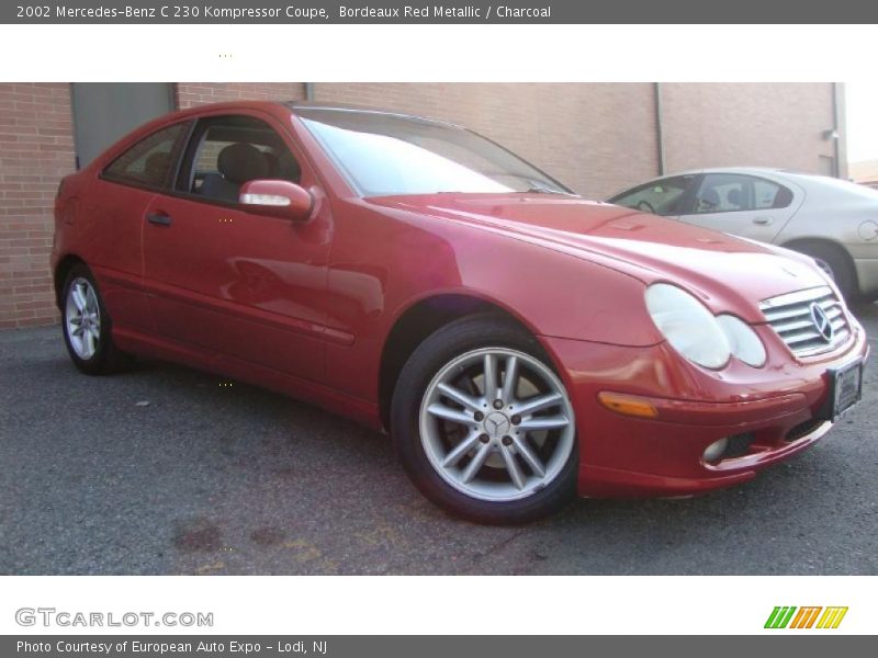 Bordeaux Red Metallic / Charcoal 2002 Mercedes-Benz C 230 Kompressor Coupe