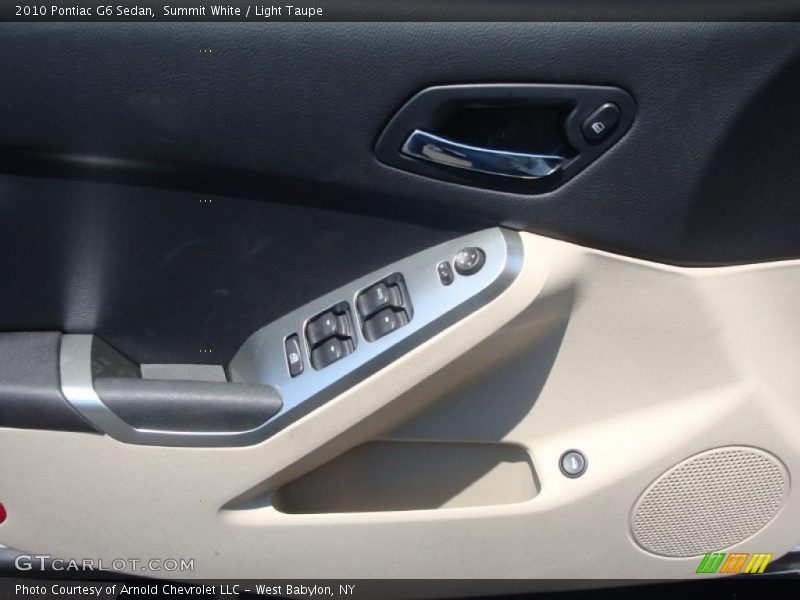 Summit White / Light Taupe 2010 Pontiac G6 Sedan