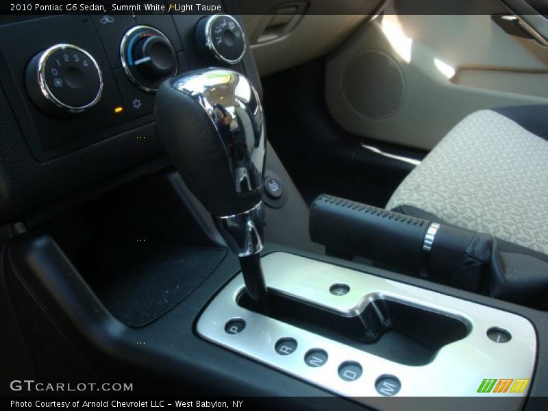 Summit White / Light Taupe 2010 Pontiac G6 Sedan