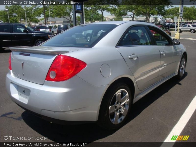 Quicksilver Metallic / Ebony 2010 Pontiac G6 Sedan