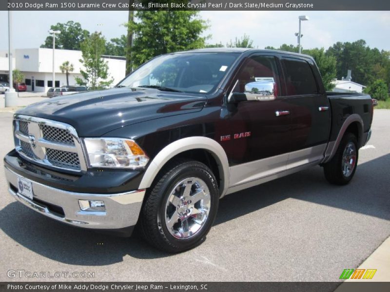 Brilliant Black Crystal Pearl / Dark Slate/Medium Graystone 2010 Dodge Ram 1500 Laramie Crew Cab 4x4