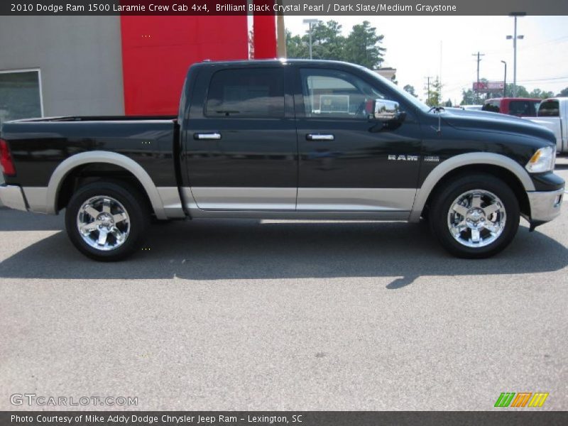 Brilliant Black Crystal Pearl / Dark Slate/Medium Graystone 2010 Dodge Ram 1500 Laramie Crew Cab 4x4