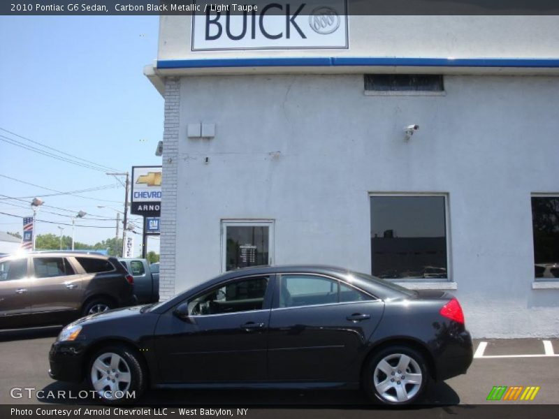 Carbon Black Metallic / Light Taupe 2010 Pontiac G6 Sedan