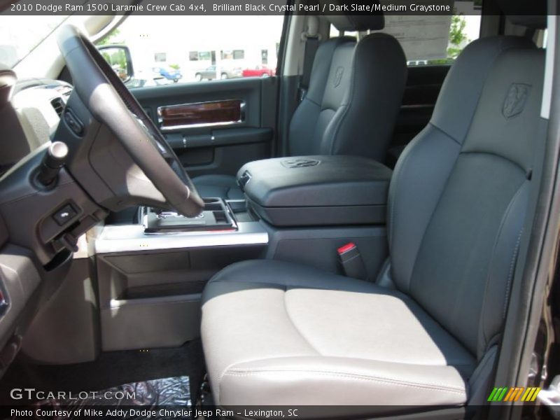 Brilliant Black Crystal Pearl / Dark Slate/Medium Graystone 2010 Dodge Ram 1500 Laramie Crew Cab 4x4