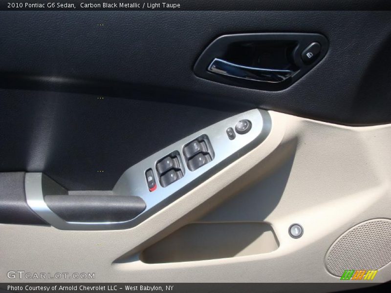 Carbon Black Metallic / Light Taupe 2010 Pontiac G6 Sedan