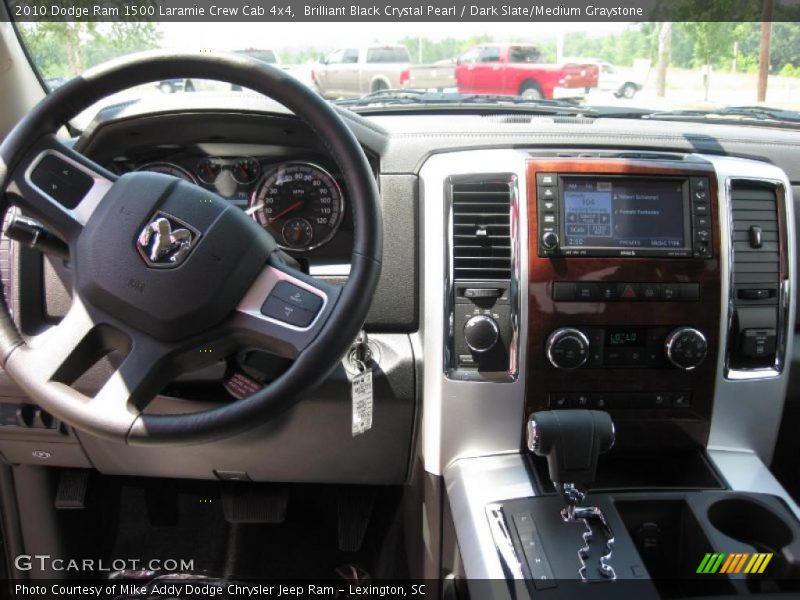 Brilliant Black Crystal Pearl / Dark Slate/Medium Graystone 2010 Dodge Ram 1500 Laramie Crew Cab 4x4