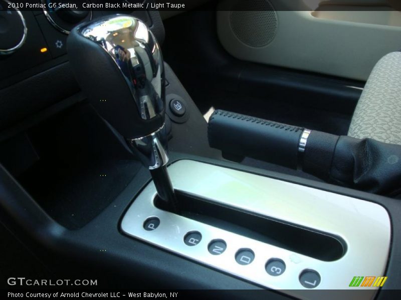 Carbon Black Metallic / Light Taupe 2010 Pontiac G6 Sedan