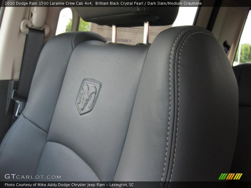 Brilliant Black Crystal Pearl / Dark Slate/Medium Graystone 2010 Dodge Ram 1500 Laramie Crew Cab 4x4