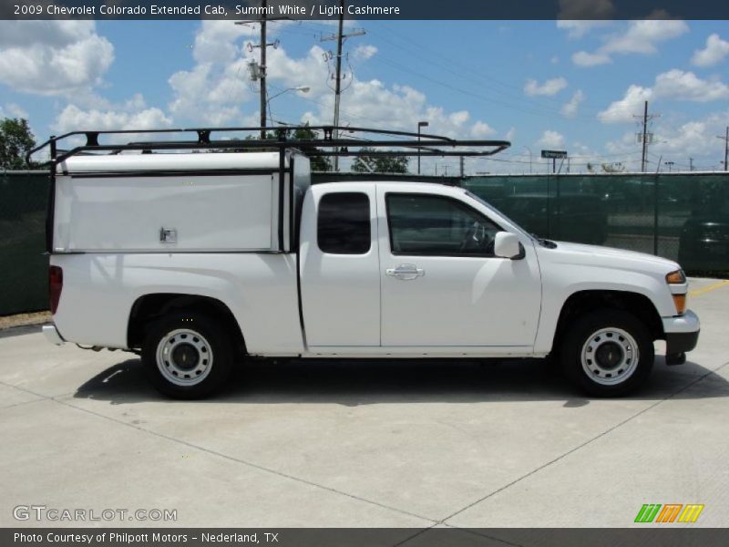 Summit White / Light Cashmere 2009 Chevrolet Colorado Extended Cab