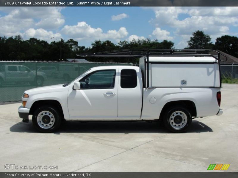 Summit White / Light Cashmere 2009 Chevrolet Colorado Extended Cab