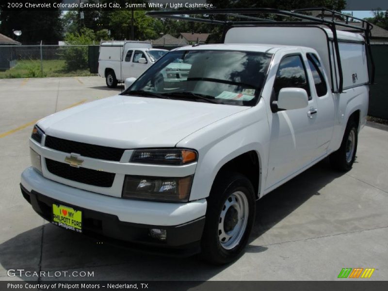 Summit White / Light Cashmere 2009 Chevrolet Colorado Extended Cab