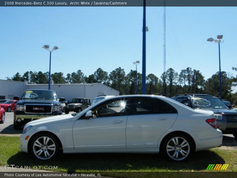 Arctic White / Savanna/Cashmere 2008 Mercedes-Benz C 300 Luxury