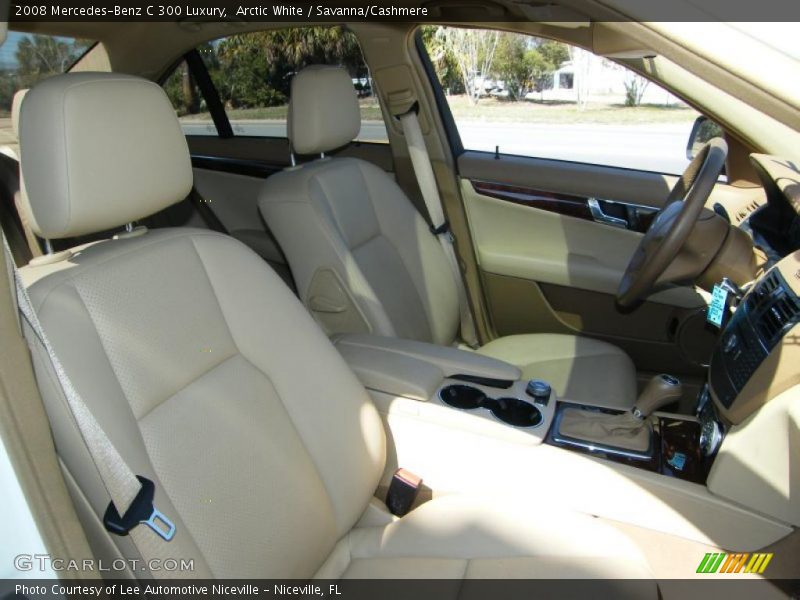 Arctic White / Savanna/Cashmere 2008 Mercedes-Benz C 300 Luxury